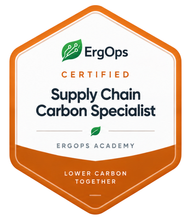 Supply Chain Carbon Specialist badge